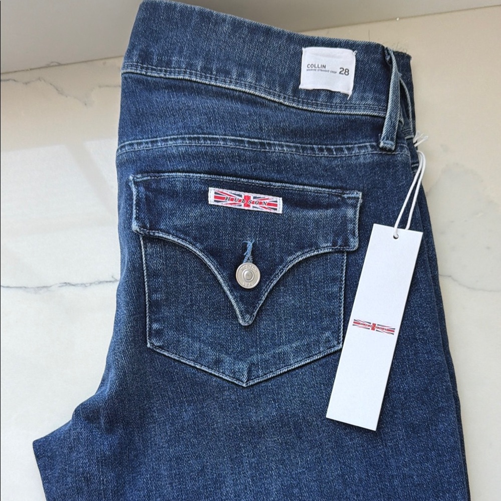 Hudson Jeans Collin Skinny in Dark Blue Denim